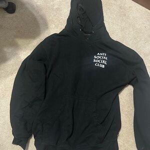 Anti social social club hoodie black size medium
